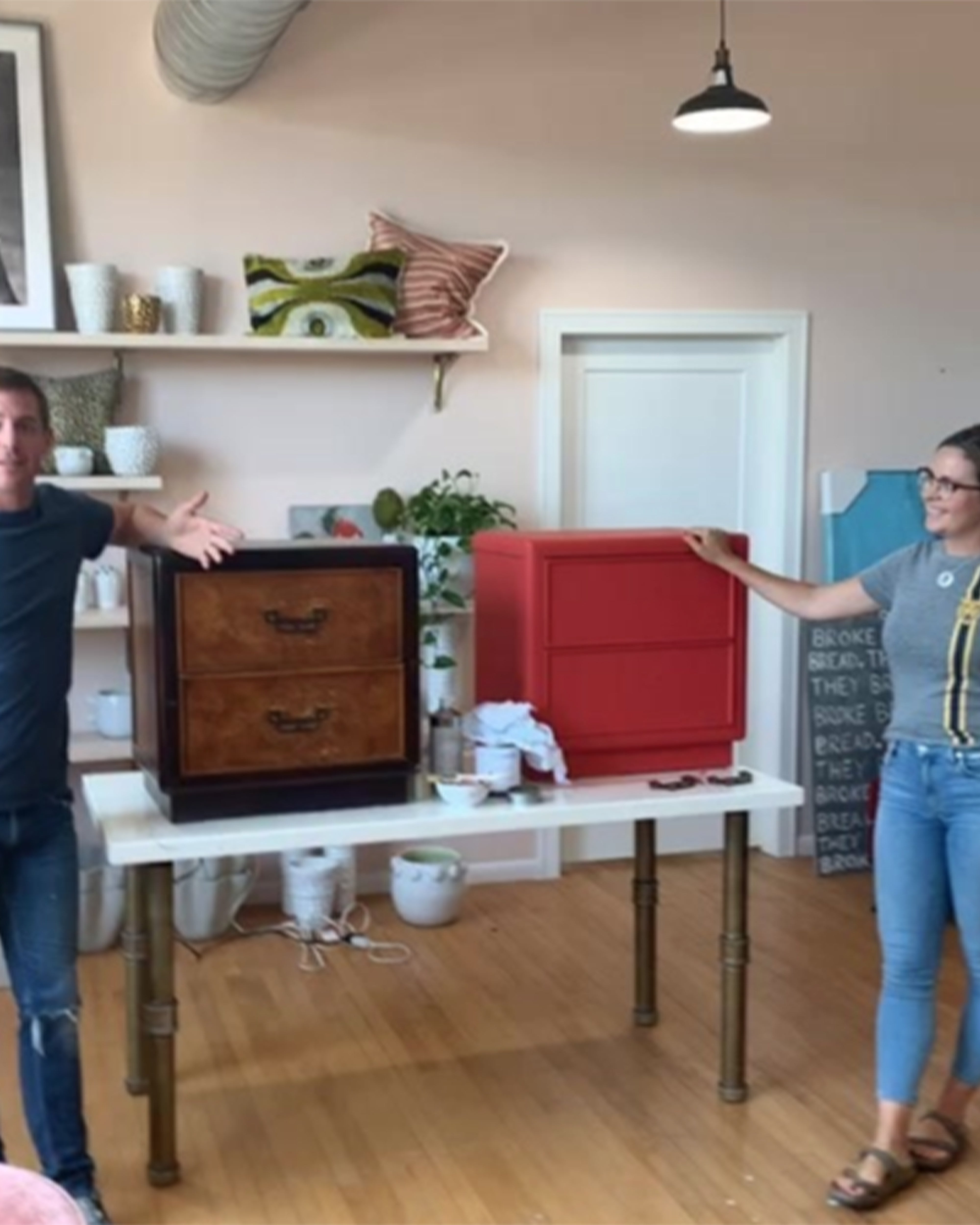 HOW TO PAINT A DRESSER VOLUME 1! MEG & JOE'S LIVE INSTAGRAM TUTORIAL!