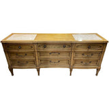 76" Finished Dover Satin 9 Drawer Vintage Dresser #08449 : At Our Munster Location