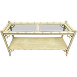 54" Unfinished Vintage Bamboo Style Console #08751
