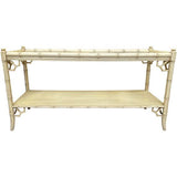 54" Unfinished Vintage Bamboo Style Console #08751