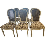 23" Finished Vintage Chair Set of 6 #08757