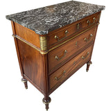 31.5" Unfinished 3 Drawer Vintage Marble Top Dresser #08758