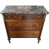 31.5" Unfinished 3 Drawer Vintage Marble Top Dresser #08758