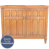 36"-52.5" Unfinished 2 Door Drexel Vintage Bar Cart #08818