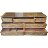 71" Unfinished 3 Drawer Henredon Vintage Dresser #08795