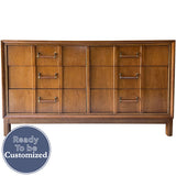 55.5" Unfinished 6 Drawer Kroehler Vintage Dresser #08800