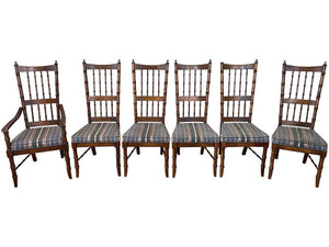 20" Unfinished Vintage Chair Set of 6 #08353