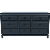 60" Unfinished 9 Drawer Vintage Dresser #08598