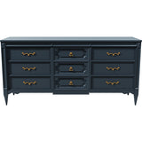 66" Unfinished 9 Drawer American Of Martinsville Vintage Dresser #08723