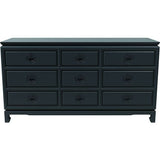 60" Unfinished 9 Drawer Vintage Dresser #08598