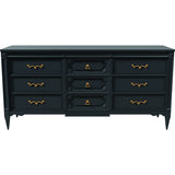 66" Unfinished 9 Drawer American Of Martinsville Vintage Dresser #08723