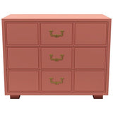 33" Unfinished 3 Drawer Artefacts Vintage Dresser #08455