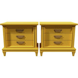 26" Unfinished 3 Drawer Thomasville Vintage Nightstand Set Of 2 #08180