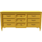 66" Unfinished 9 Drawer American Of Martinsville Vintage Dresser #08723