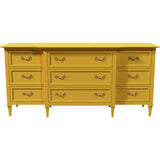70" Unfinished 9 Drawer Vintage Dresser #08721