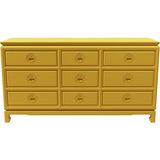 60" Unfinished 9 Drawer Vintage Dresser #08598