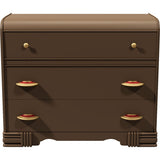 42" Unfinished 3 Drawer Vintage Dresser #08699