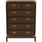 36" Unfinished 5 Drawer Henredon Vintage Tallboy #08252