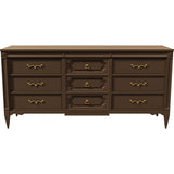 66" Unfinished 9 Drawer American Of Martinsville Vintage Dresser #08723