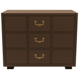 33" Unfinished 3 Drawer Artefacts Vintage Dresser #08455