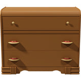 42" Unfinished 3 Drawer Vintage Dresser #08699