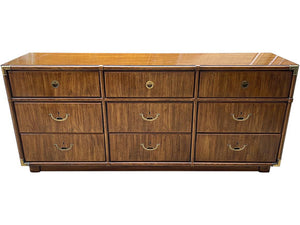 70.5" Unfinished 9 Drawer Vintage Dresser #08229