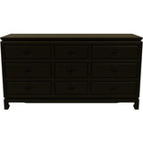 60" Unfinished 9 Drawer Vintage Dresser #08598