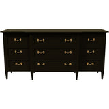 70" Unfinished 9 Drawer Vintage Dresser #08721