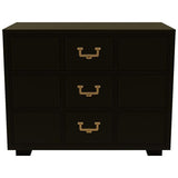 33" Unfinished 3 Drawer Artefacts Vintage Dresser #08455