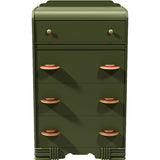 30" Unfinished 4 Drawer Vintage Tallboy #08698