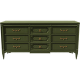 66" Unfinished 9 Drawer American Of Martinsville Vintage Dresser #08723