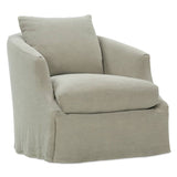 Emmerson Slipcovered Swivel Chair