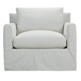 Sylvie Slipcovered Swivel Chair