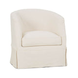 Ava Slipcovered Swivel Chair