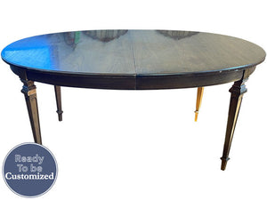 66" Unfinished Vintage Dining Table #08354