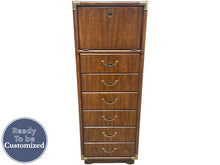 Load image into Gallery viewer, 20.5&quot; Unfinished 6 Drawer 1 Door Vintage Tallboy #08215
