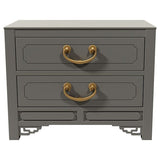 28" Unfinished 2 Drawer Vintage Single Nightstand #07458