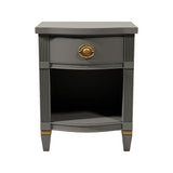 19" Unfinished 1 Drawer Vintage Single Nightstand #07972