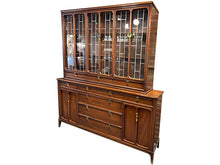 Load image into Gallery viewer, 66.5&quot; Unfinished 5 Door 9 Drawer Vintage Hutch #08463
