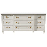 70" Unfinished 9 Drawer Vintage Dresser #08721