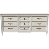 66" Unfinished 9 Drawer American Of Martinsville Vintage Dresser #08723