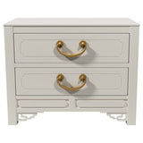 28" Unfinished 2 Drawer Vintage Single Nightstand #07458