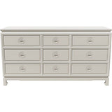 60" Unfinished 9 Drawer Vintage Dresser #08598