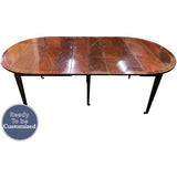 23"-87.5" Unfinished Baker Furniture Vintage Table #08407