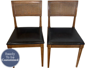 18.5" Unfinished Vintage Chair Set of 2 #07592