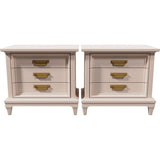 26" Unfinished 3 Drawer Thomasville Vintage Nightstand Set Of 2 #08180