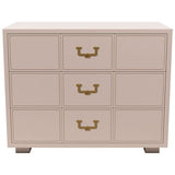 33" Unfinished 3 Drawer Artefacts Vintage Dresser #08455