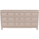 60" Unfinished 9 Drawer Vintage Dresser #08598