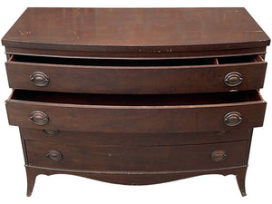 47" Unfinished 4 Drawer Vintage Dresser #08447