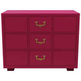33" Unfinished 3 Drawer Artefacts Vintage Dresser #08455